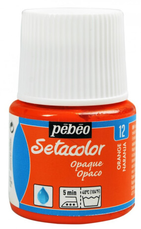 Barva na textil Setacolor 45ml – 12 oranžová - 