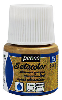 Barva na textil Setacolor 45ml – 45 zlatá perleťová - 