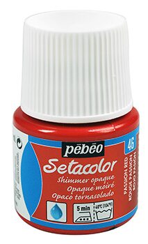 Barva na textil Setacolor 45 ml – 46 červená jasná perleťová - 