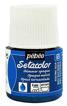 Barva na textil Setacolor 45ml – 69 modrá Electric perleťová - 