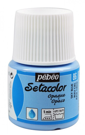 Barva na textil Setacolor 45ml – 86 nebesky modrá - 