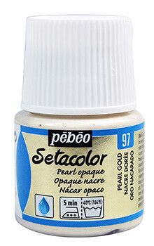 Barva na textil Setacolor 45ml – 97 perlově zlatá - 