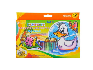 Barvy na sklo sada 12 ks 1493 10,5ml - neuveden