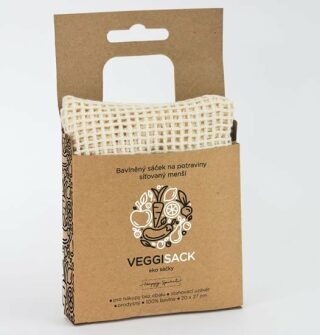 Bavlněný sáček na potraviny síťovaný menší - Ekosáčky na potraviny VEGGI SACK - neuveden
