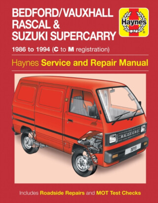 Bedford/Vauxhall Rascal & Suzuki Supercarry (86 - Oct 94) Haynes Repair Manual - Haynes Publishing