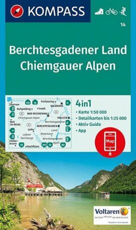 Berchtesgadener Land, Chiemgauer Alpen 1:50 000 / turistická mapa KOMPASS 14 - neuveden