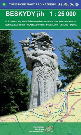 Beskydy -  jih 1:25 000 / 98 Turistické mapy pro každého - neuveden