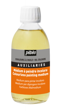 Bezbarvé malířské médium pro olejové barvy Pébéo - 245 ml - 