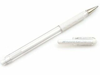 Bílý gelový fix Pentel K118 - 