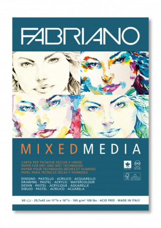 Blok Fabriano mixed media A3 160g 60 listů - 