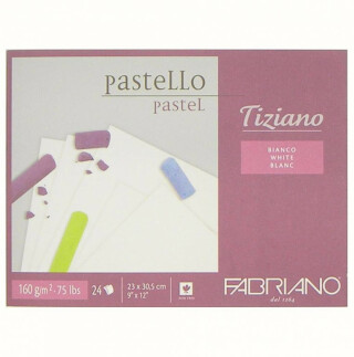 Blok pro pastel Tiziano bílý 30,5x41cm 160g - 