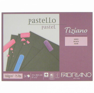 Blok pro pastel Tiziano černý 23x30,5cm 160g - 