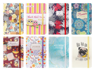 Blok s gumkou A6 96 listů mix č.7 linka - 