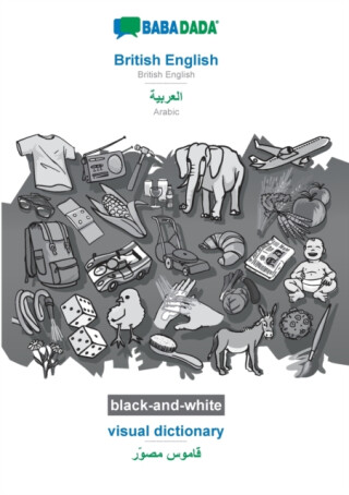 British English - Arabic (in arabic script), visual dictionary, BW - Babadada Gmbh