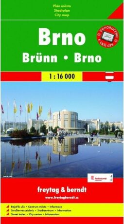 Brno plán města 1:16 000 - neuveden