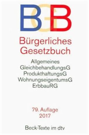 Bürgerliches Gesetzbuch BGB: mit Allgemeinem Gleichbehandlungsgesetz - kolektiv autorů