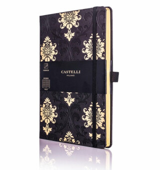 Zápisník linkovaný Castelli Milano, vel. S, Copper&Gold Baroque Gold - 