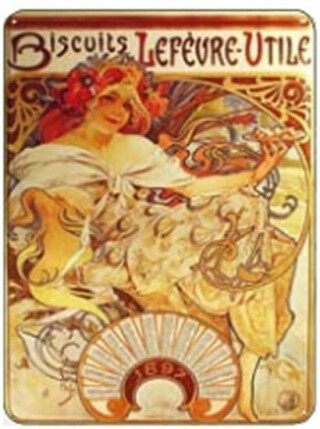 Cedule Alfons Mucha - Biscuits - neuveden