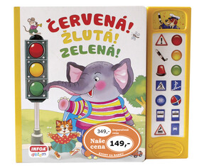Červená! Žlutá! Zelená! - Mluvicí knížka s dopravní tematikou - neuveden