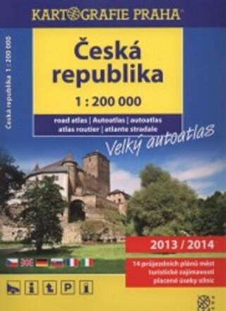 Česká republika 1:200 000, velký autoatlas 2013/2014 - neuveden