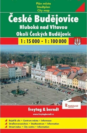 České Budějovice mapa 1:15 000 - neuveden