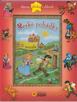 České pohádky - 8x puzzle, objevuj, skládej a obkresli - neuveden