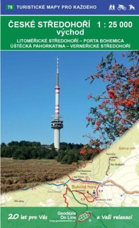 České Středohoří - východ 1:25 000 / 78 Turistické mapy pro každého - neuveden