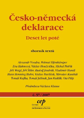 Česko-německá deklarace: Deset let poté - Václav Klaus,Eva Hahnová,Václav Houžvička,Alexandr Vondra,Helmut Elfenkämper