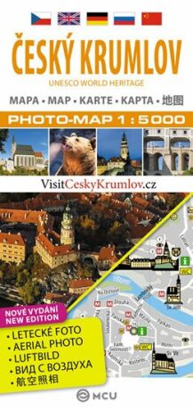 Český Krumlov - plán města 1:5 000 - neuveden