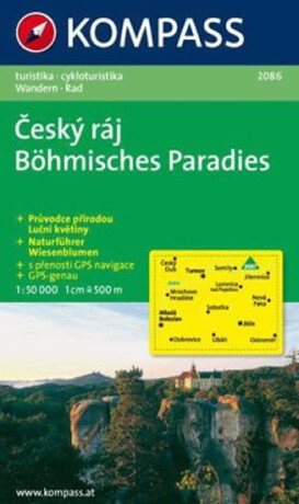 Český ráj, Böhmisches Paradies 1:50 000 / turistická mapa KOMPASS 2086 - neuveden
