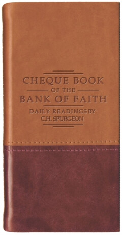 Chequebook of the Bank of Faith - Tan/Burgundy - C. H. Spurgeon