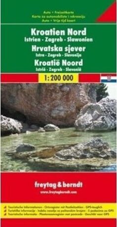 AK 7402 Chorvatsko sever - Istrie, Záhřeb, Slavonie 1:200 000 / automapa - neuveden