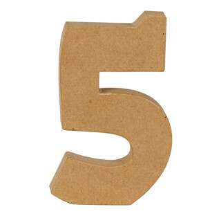 Číslovky z papírové hmoty – 5 - 