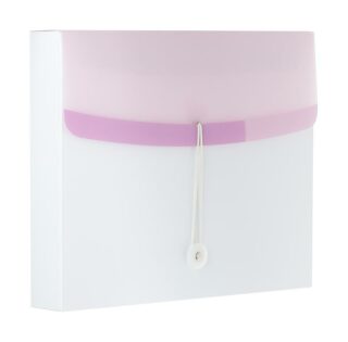 Color Dream box na spisy s gumičkou A4 PP - bílo-fialový 700 µ - neuveden