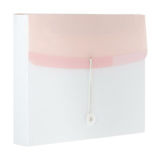 Color Dream box na spisy s gumičkou A4 PP - bílo-růžový 700 µ - neuveden