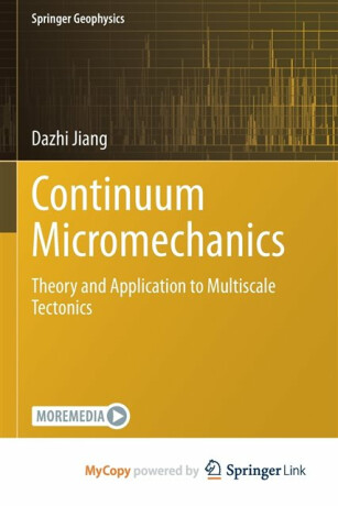 Continuum Micromechanics - Jiang Dazhi Jiang