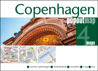 Copenhagen PopOut Map - pocket size, pop up map of Copenhagen city centre - 