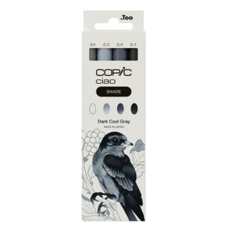 Copic Ciao sada 4ks, Shade Dark/Cool - 