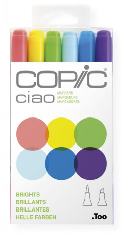 Copic Ciao sada 6ks Brights - 