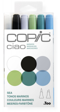 Copic Ciao sada 6ks Sea - 