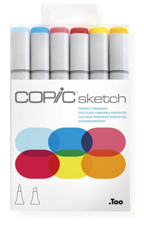 Copic Sketch sada 6ks Perfect Primaries - 