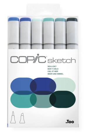 Copic Sketch sada 6ks Sea & Sky - 