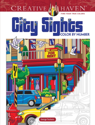 Creative Haven City Sights Color By Number - George Toufexis