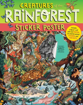 Creatures of the Rainforest Sticker Poster - Alison Sky,Simmance,Fiona Ocean