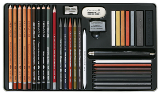 Cretacolor Ultimo - kreslicí sada v plechové kazetě 35 ks - 