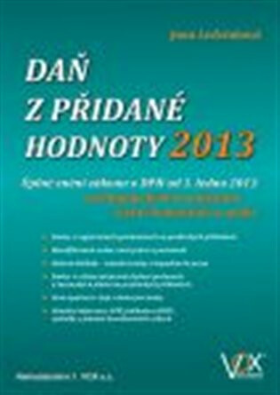 Daň z přidané hodnoty 2013 - Jana Ledvinková