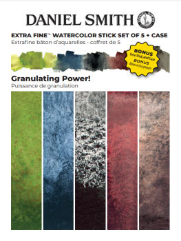 Daniel Smith Watercolor stick – sada 5ks Granulating Power - 