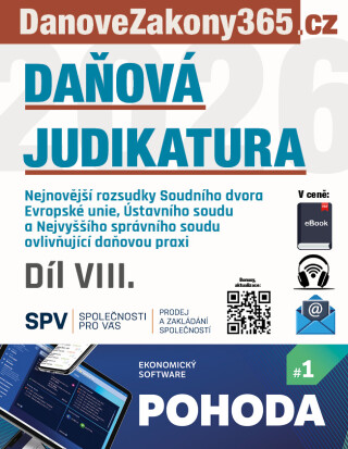 Daňová judikatura (VIII.) -  Redakční kolektiv