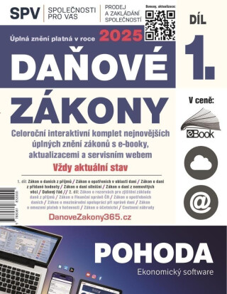 Daňové zákony 2025 (Díl 1.) - neuveden