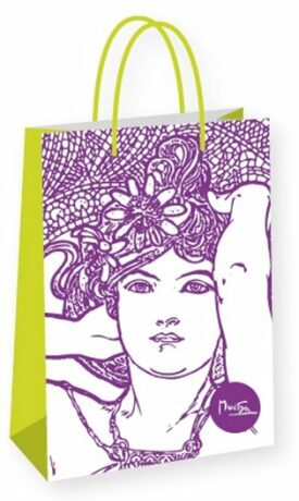 Dárková taška Alfons Mucha - Amethyst, Fresh Collection, velká - neuveden